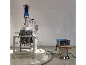 10L油浴電加熱電動吊桿升降鈦材反應釜已完工發(fā)往重慶